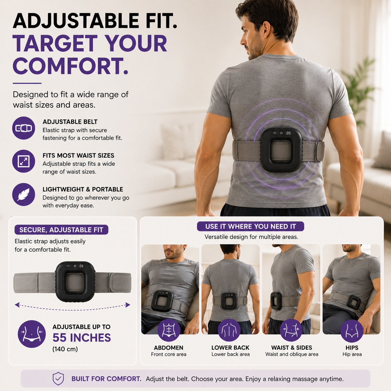 Packabit Wearable Massage Belt