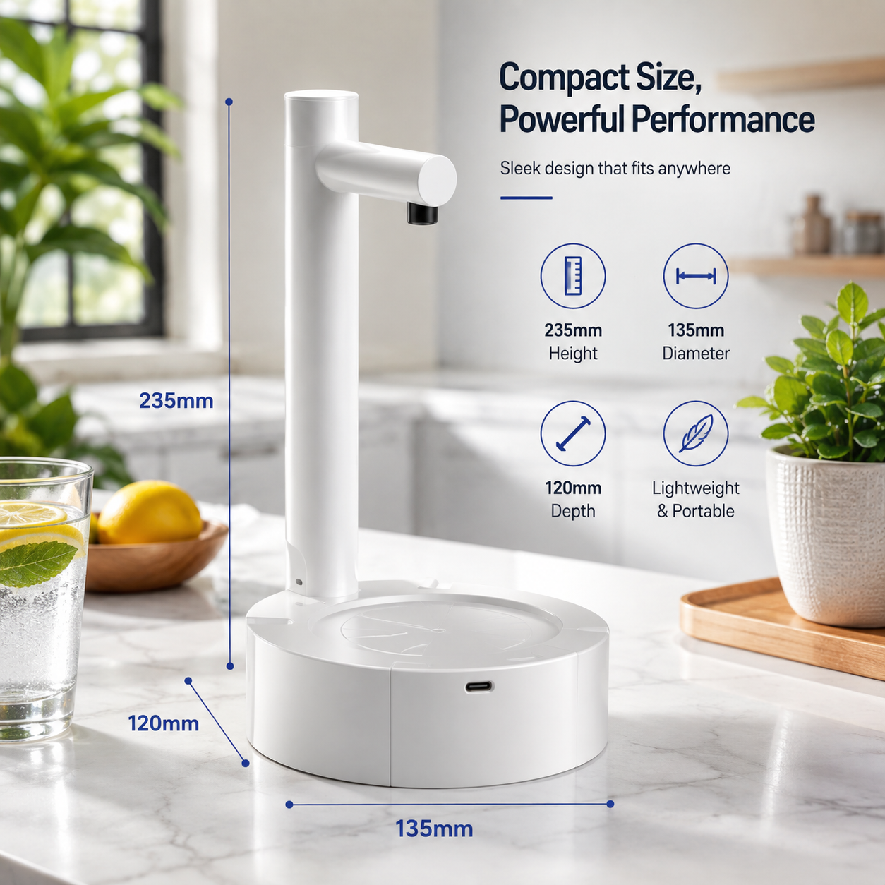 Portable Rechargeable Water Dispenser Pump