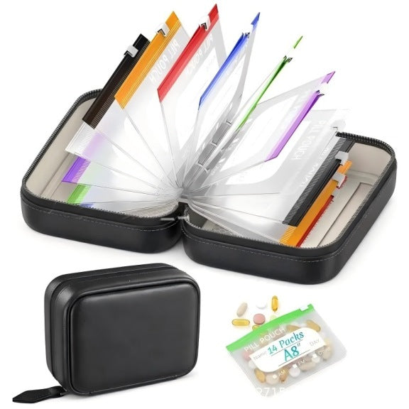 Packabit™ Travel Pill & Supplement Organizer